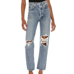 AGOLDE 90s Pinch Waist Jeans (Blue, Size 25)